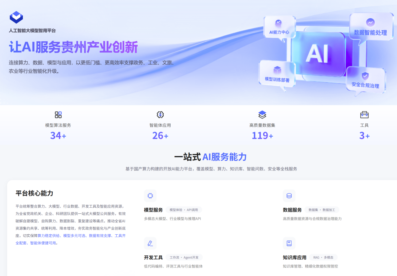 算力大省的“东数西用”——贵州大数据集团五款AI产品同台观察
